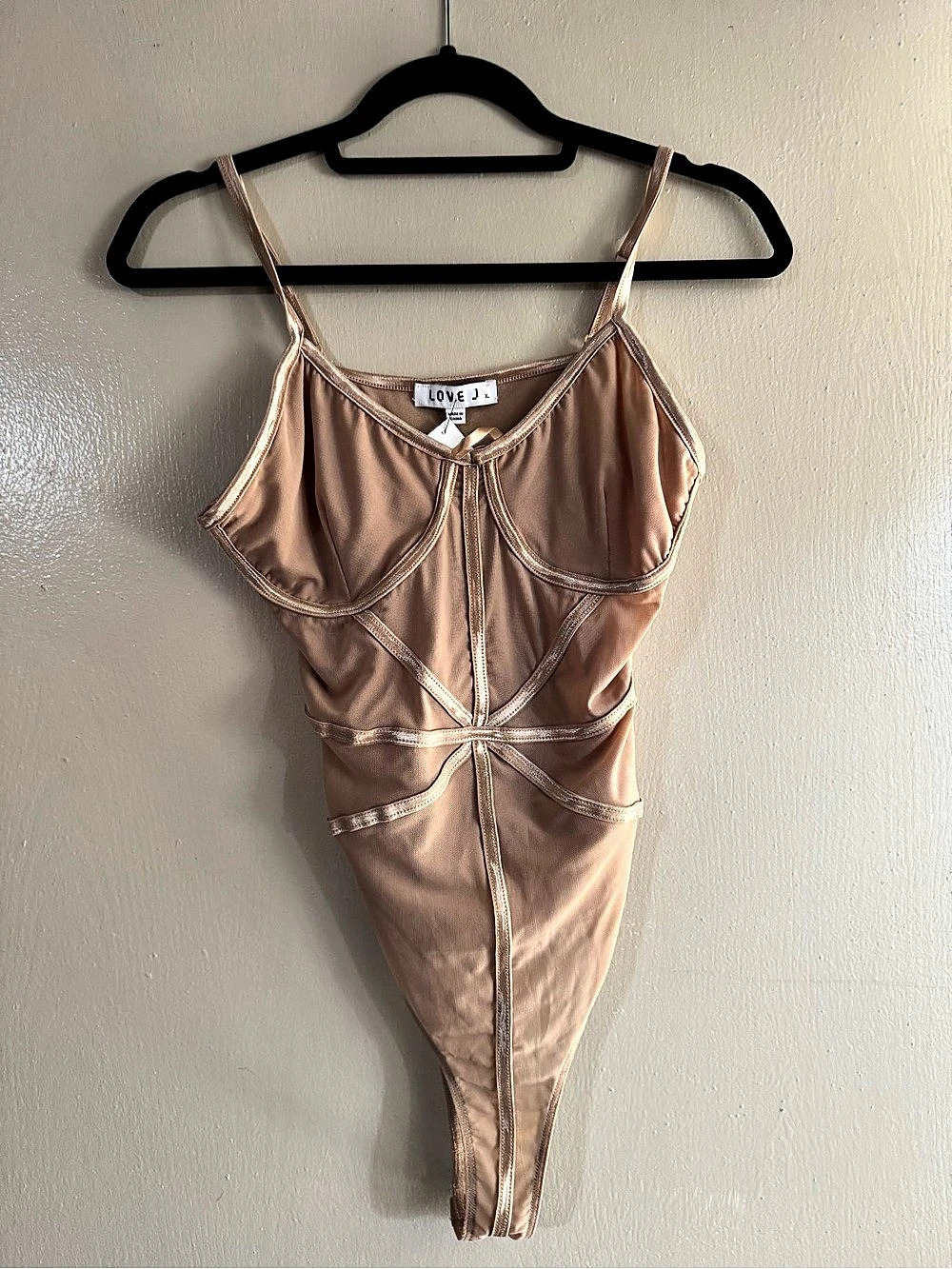 LOVE J Brown Bodysuit NWT